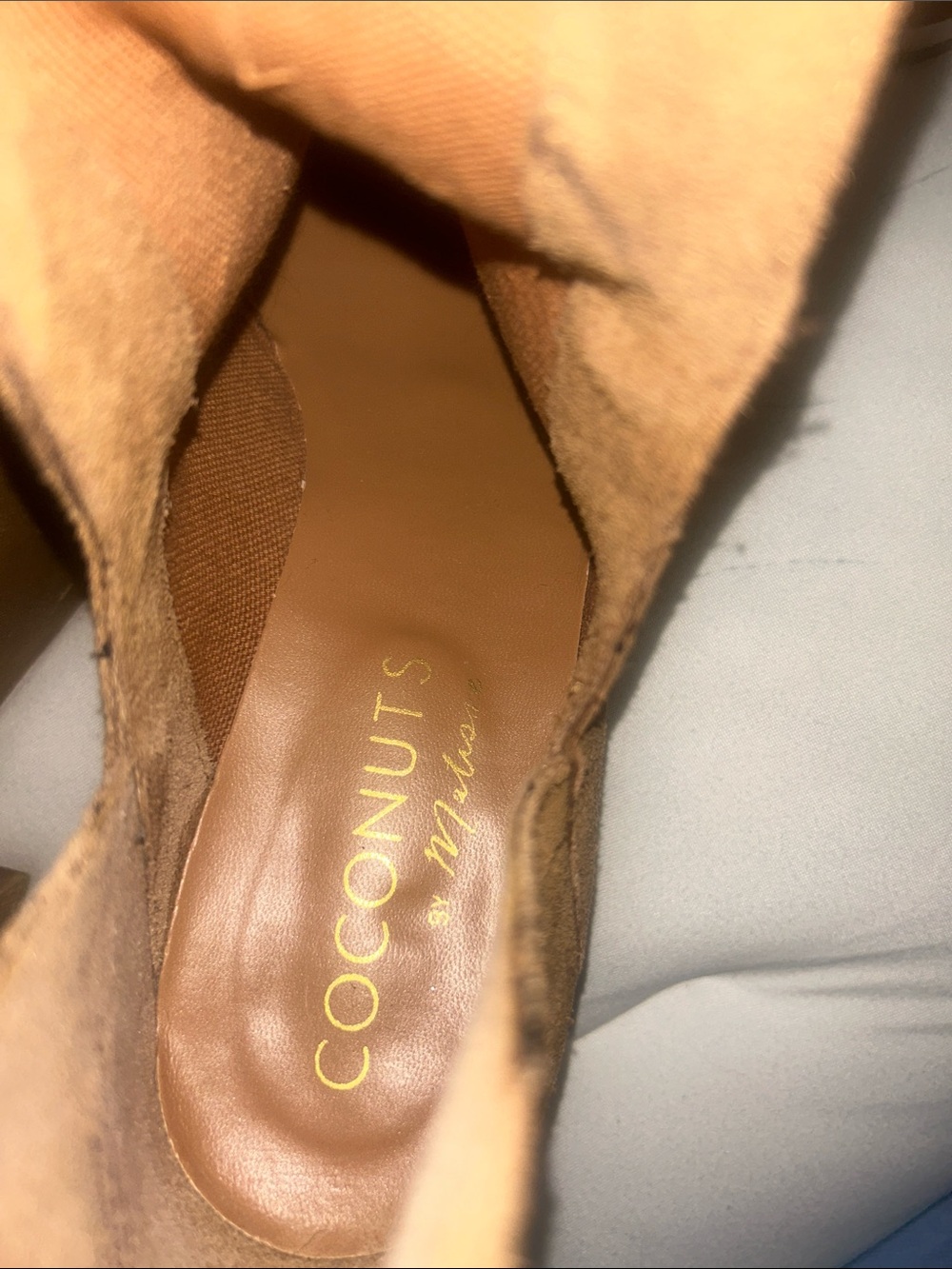 Coconuts by Matisse Tan Suede Ankle Booties - Picture 3 of 3